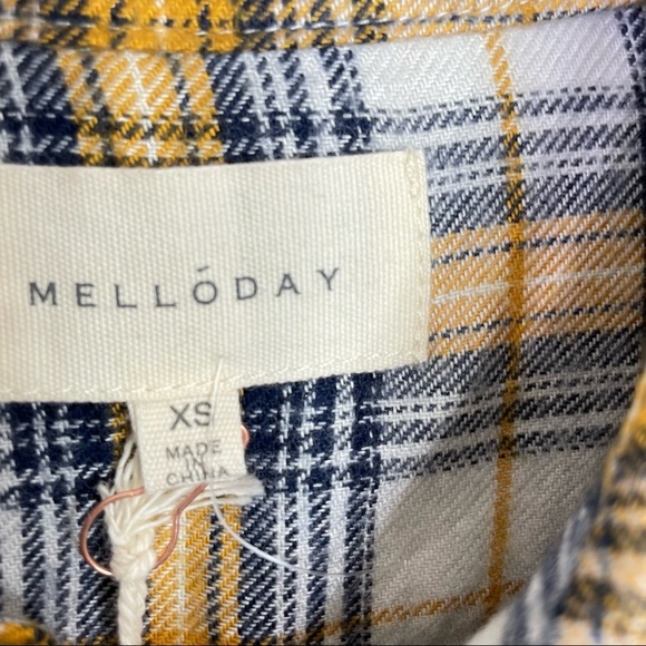 Stitch Fix l MELLODAY Plaid Button Down Flannel, XS - Picture 2 of 7